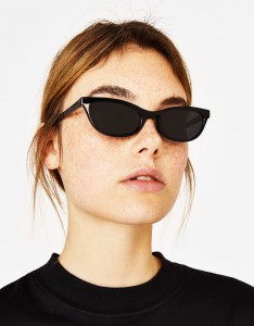 czarne okulary - Bershka 