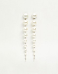 długie kolczyki z perłami - Pull&Bear 